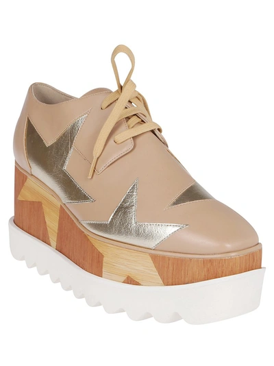 Shop Stella Mccartney Elyse Platform Lace In Beige