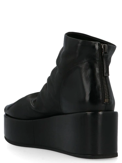 Shop Marsèll Open Toe Platform Ankle Boots In Black