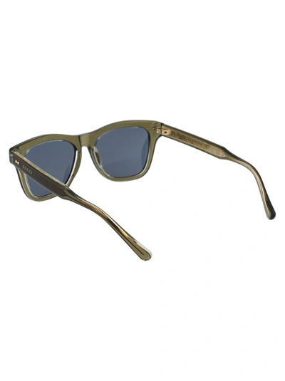 Shop Gucci Eyewear Square Frame Sunglasses In Green