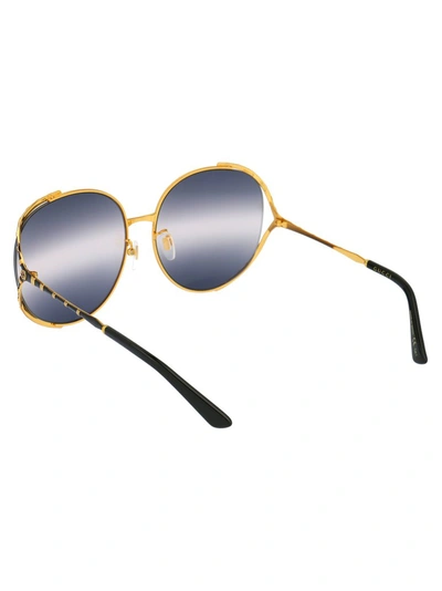 Shop Gucci Eyewear Round Frame Sunglasses In Multi