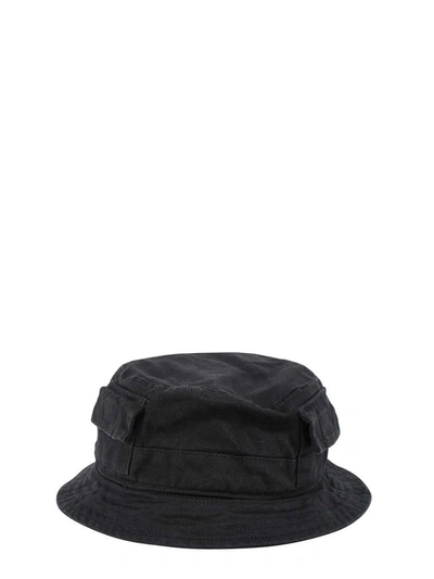 Shop Heron Preston Logo Patch Bucket Hat In Black