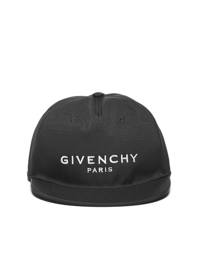 Shop Givenchy Logo Baseball Cap In Black