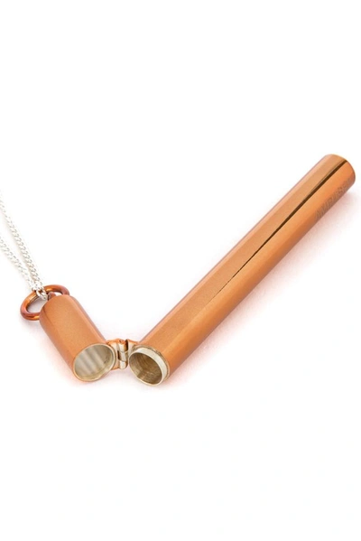 Shop Ambush Lighter Case Pendant Necklace In Brown
