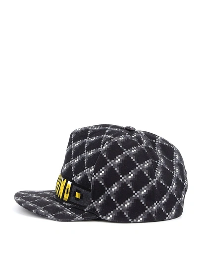 Shop Moschino Pixel Baseball Cap In Multi