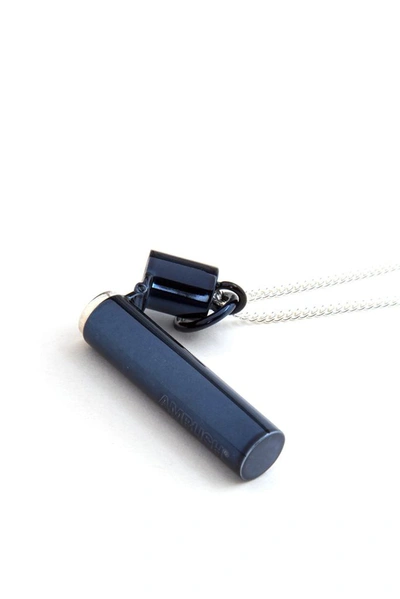 Shop Ambush Pill Case Charm Necklace In Blue