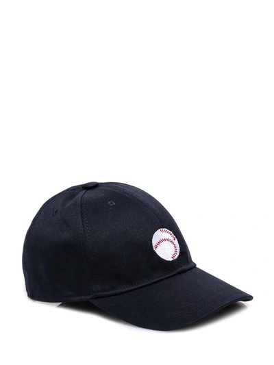 Shop Thom Browne Embroidered Ball Baseball Cap In Blue