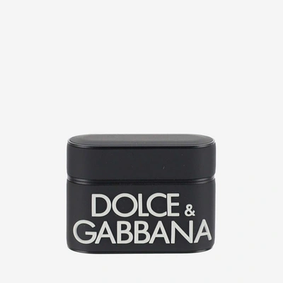 Shop Dolce & Gabbana Microinjection Logo Airpods Case In Black