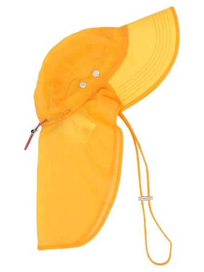 Shop Moncler Genius Moncler 1952 Drawstring Safari Hat In Yellow