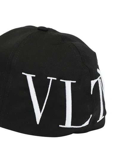 Shop Valentino Vltn Logo Baseball Hat In Black