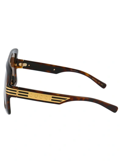 Shop Gucci Eyewear Square Frame Sunglasses In Multi