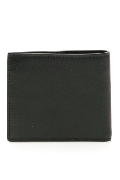 Shop Versace Medusa Logo Plaque Bifold Wallet In Black