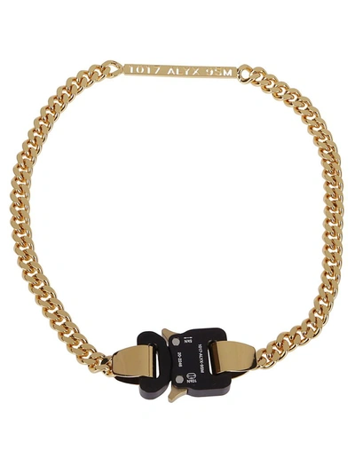 Shop Alyx 1017  9sm Rollercoaster Buckle Necklace In Gold