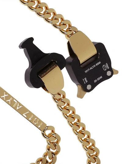 Shop Alyx 1017  9sm Rollercoaster Buckle Necklace In Gold