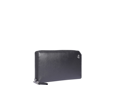 Shop Jimmy Choo Carnaby Zipped Wallet In Black
