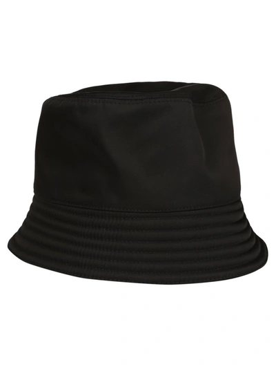 Shop Prada Logo Bucket Hat In Black