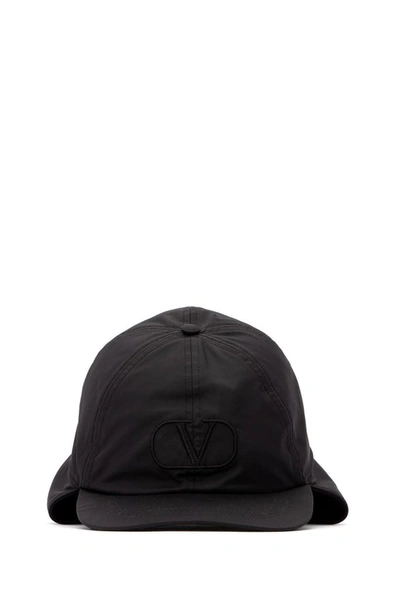 Shop Valentino Vlogo Aviator Hat In Black