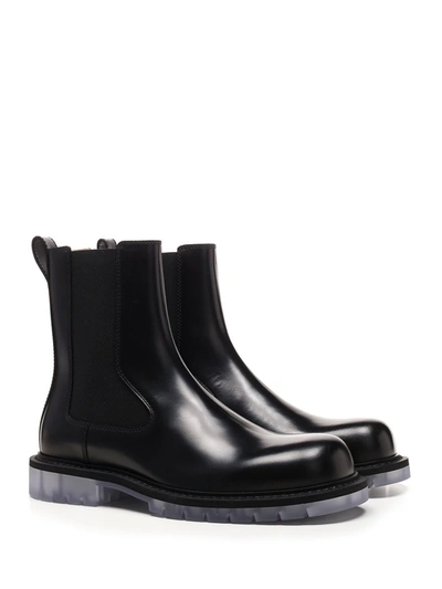 Shop Bottega Veneta Chelsea Boots In Black