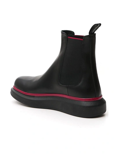 Shop Alexander Mcqueen Hybrid Chunky Sole Chelsea Boots In Black