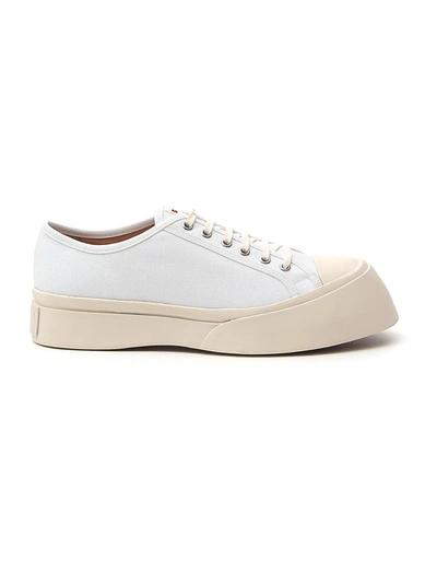 Shop Marni Platform Sneakers In White