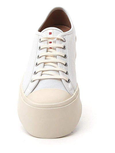 Shop Marni Platform Sneakers In White