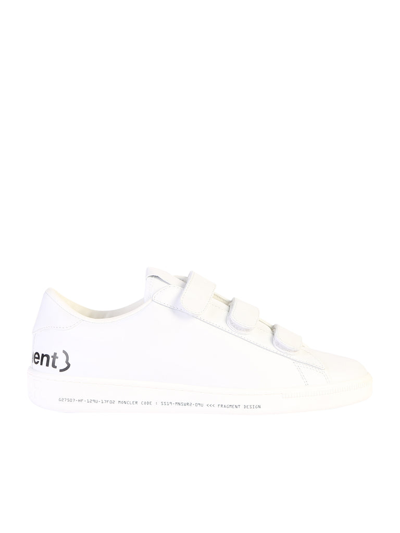 Shop Moncler Genius Moncler X Fragment Hiroshi Fujiwara Logo Low In White