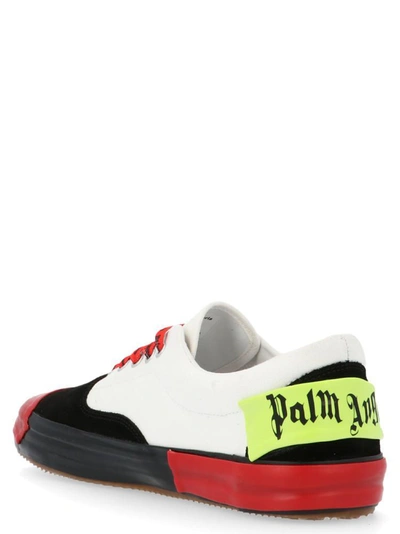 Shop Palm Angels Flame Detail Logo Patch Sneakers In Multi