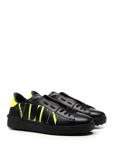 Shop Valentino Garavani Rockstud Vltn Open Sneakers In Black