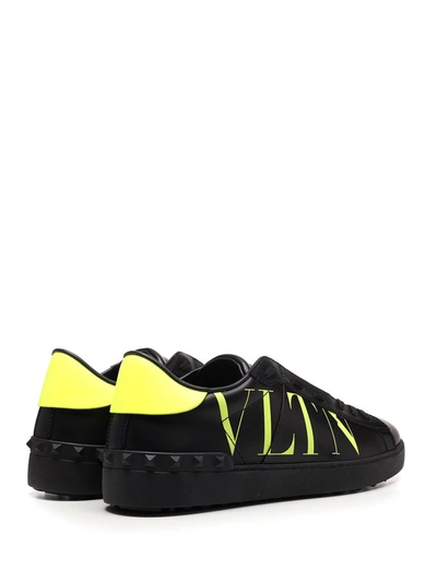 Shop Valentino Garavani Rockstud Vltn Open Sneakers In Black