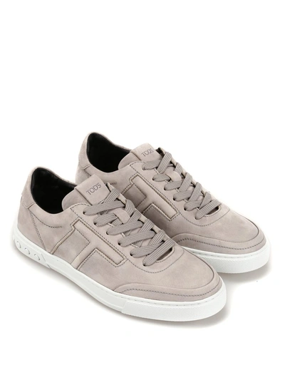 Shop Tod's Low Top Sneakers In Grey