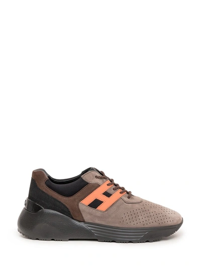 Shop Hogan Active One Sneakers In Brown