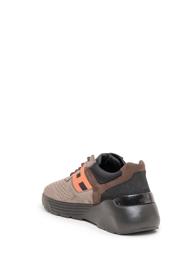 Shop Hogan Active One Sneakers In Brown