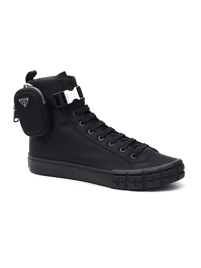 Shop Prada Wheel Re In Black