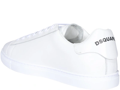 Shop Dsquared2 Maple Leaf Tennis Sneakers In White