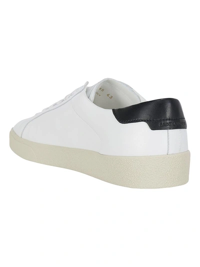 Shop Saint Laurent Court Classic Sl/06 Embroidered Sneakers In White