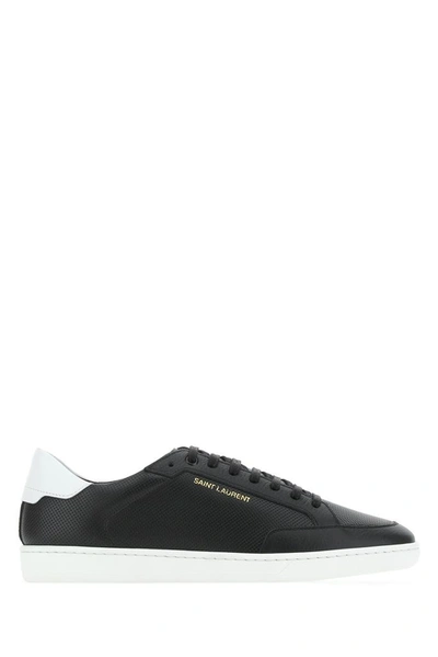 Shop Saint Laurent Court Classic Sl/10 Sneakers In Black