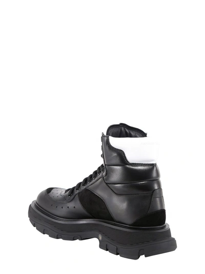 Shop Alexander Mcqueen Hybrid Tread Sneakers In Black