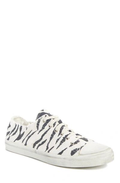 Shop Saint Laurent Bedford Low Top Sneaker In Bianco / Nero