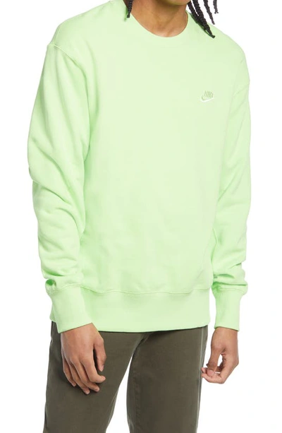 Shop Nike Sportswear Oversize Crewneck Sweatshirt In Key Lime/ Light Liquid Lime