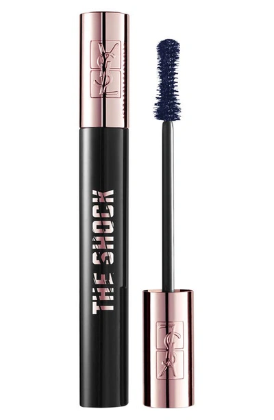 Shop Saint Laurent The Shock Volumizing Mascara In Blue Underground