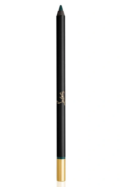 Shop Christian Louboutin Oeil Velours Velvet Eye Definer In Deep Teal