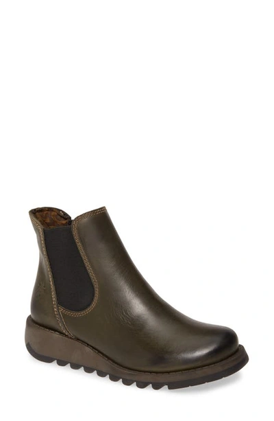 Shop Fly London 'salv' Chelsea Boot In Diesel Leather
