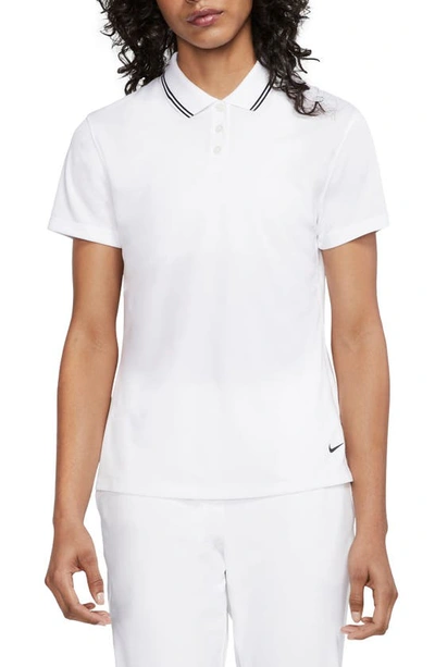Shop Nike Dry Victory Polo In White/ Black