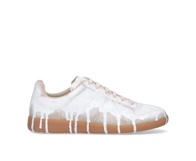 Shop Maison Margiela Replica Bianchetto Sneakers In White