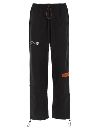 Shop Heron Preston Ctnmb Printed Track Pants In Black