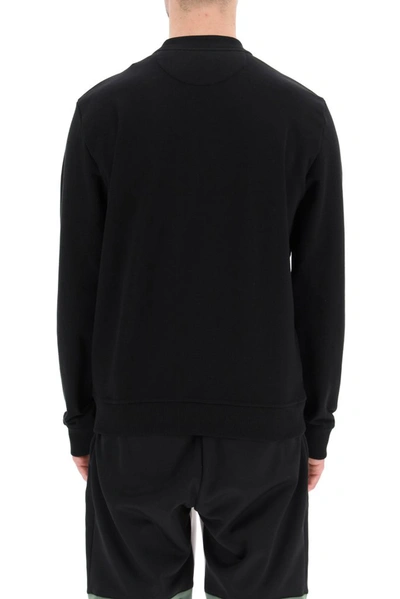 Shop Fendi Logo Embossed Sweatshirt In Black