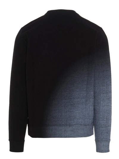 Shop Fendi Logo Embossed Shadow Sweatshirt In Multi