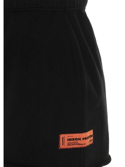 Shop Heron Preston Periodic Sweat Skirt In Black