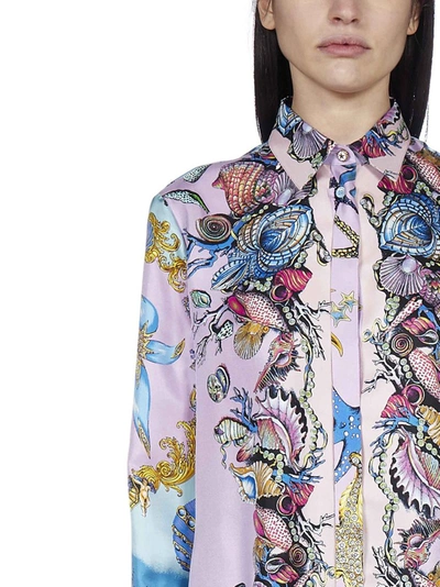 Shop Versace Trésor De La Mer Print Shirt In Multi