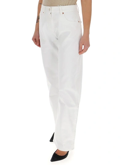Shop Valentino Straight Leg Jeans In White