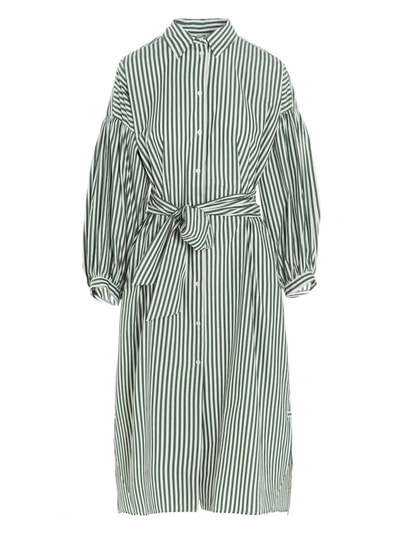 Shop Weekend Max Mara Ragazza Striped Dress In Green